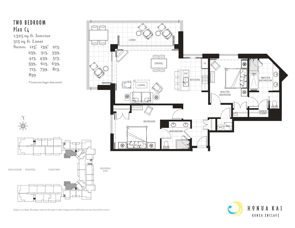 Honua Kai Konea 2 Free Rental Cars KBM Resorts Massive Lanai 2 Units, 3 Bedrooms Ml-1433