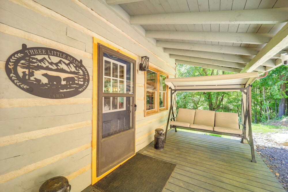 Ashe County Log Cabin: Mountain-view Deck, Sauna view 3