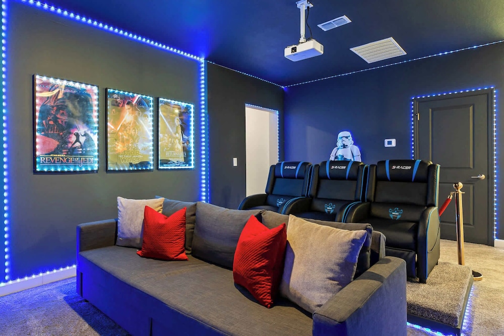 Upstay: Poolside Mansion w/ Themed Arcade & Cinema