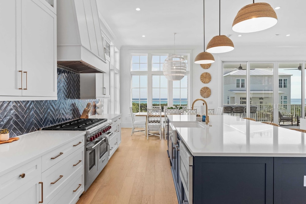 Sleeps 24 Beach Retreat w/ Pool, Rooftop Deck, Steps to Inlet Beach & Near Rosemary, Alys, Seacrest Dining & Shops The Palm 30A by Avantstay