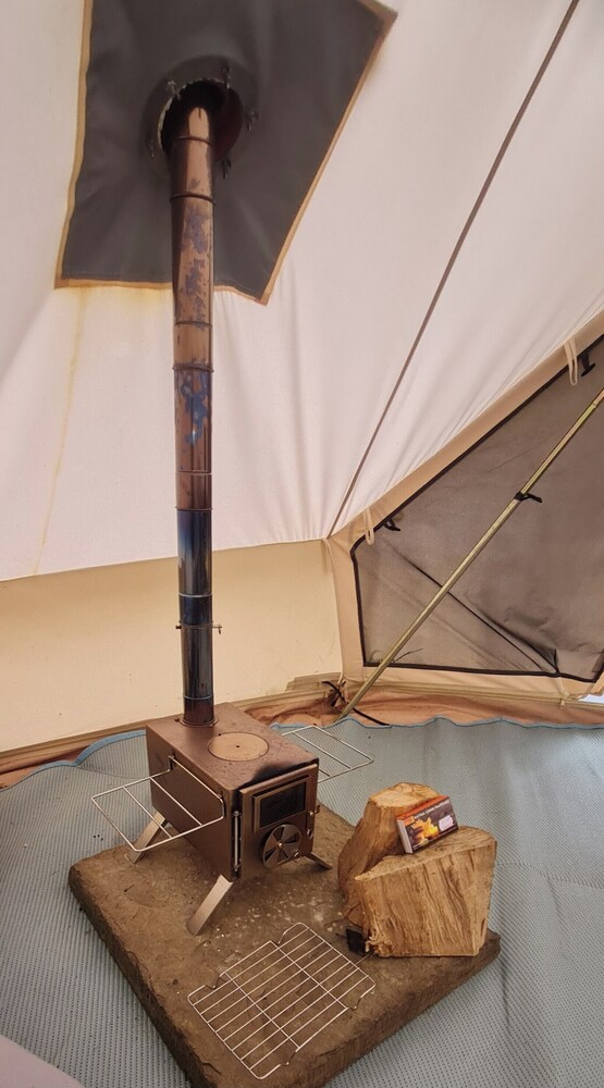 Cozy Dog Friendly Hot Tent With Log Burner & Logs