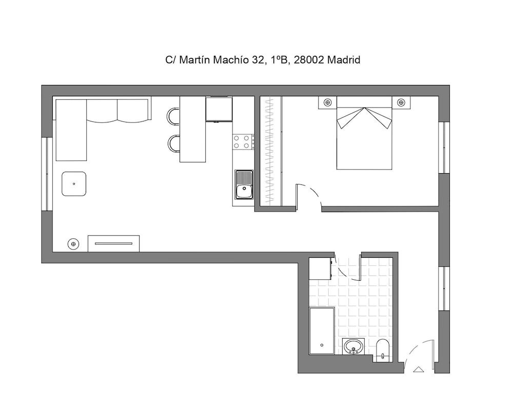 M Mma321b Acogedor Apartamento de un Dormitorio