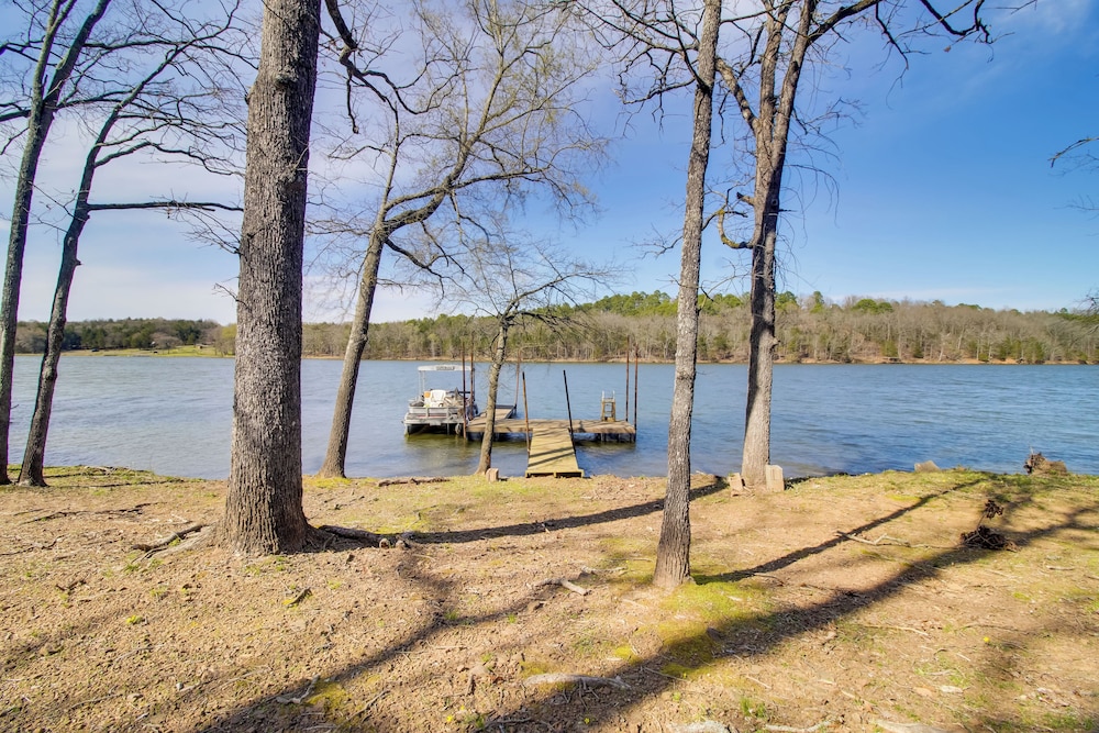Dock & Water-view Deck: Home on Lake Dardanelle
