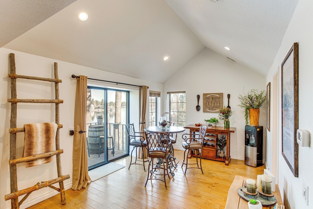 Water Views + Fireplace: Lake Arrowhead Condo