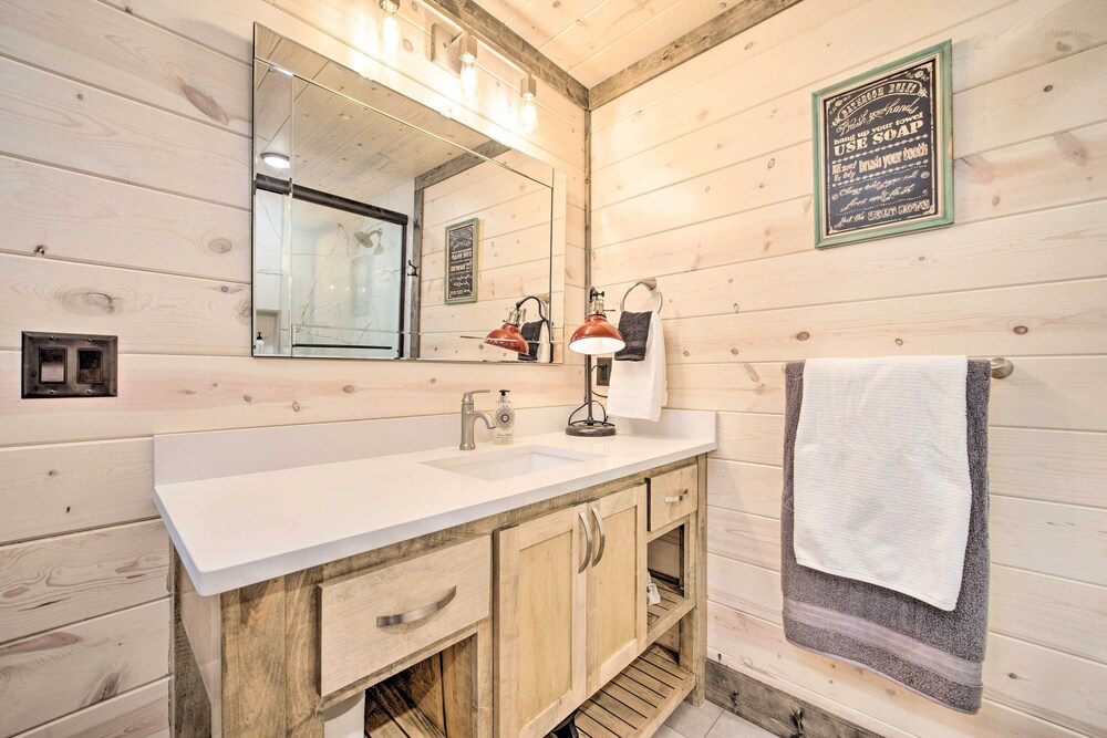 Secluded Creekside Cabin w/ Hot Tub & Fire Pit! view 5