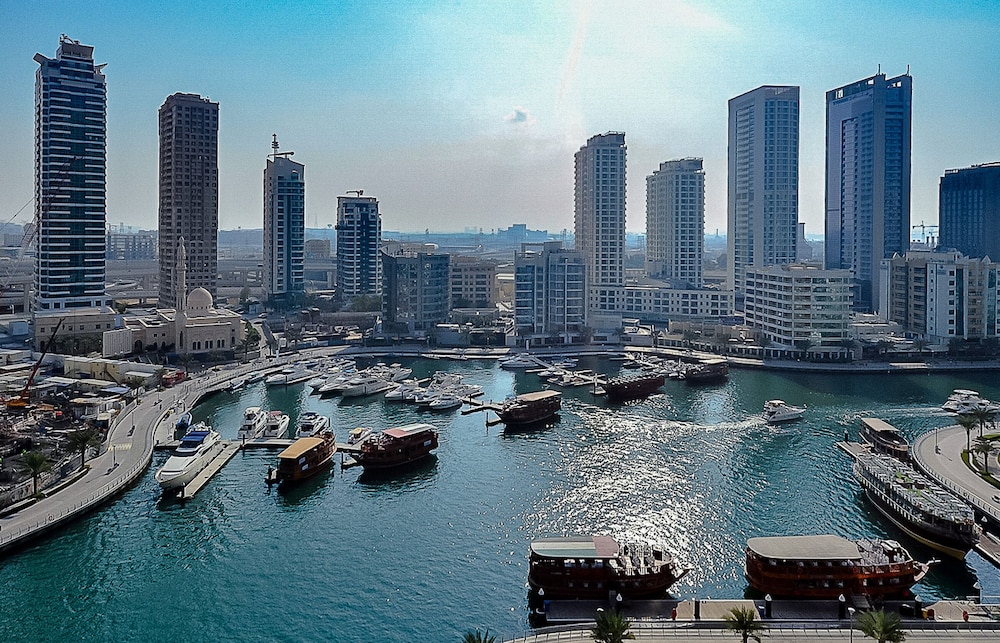 Sophisticated One Bedroom with full Marina View