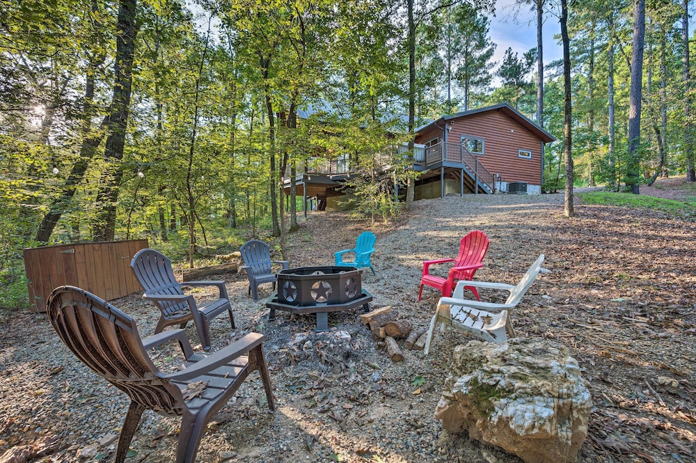 Creekside Broken Bow Cabin w/ Hot Tub & Fire Pit! view 4