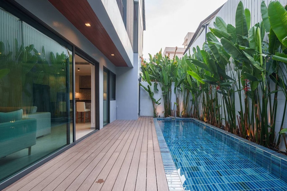 Monochrome designer pool Villa