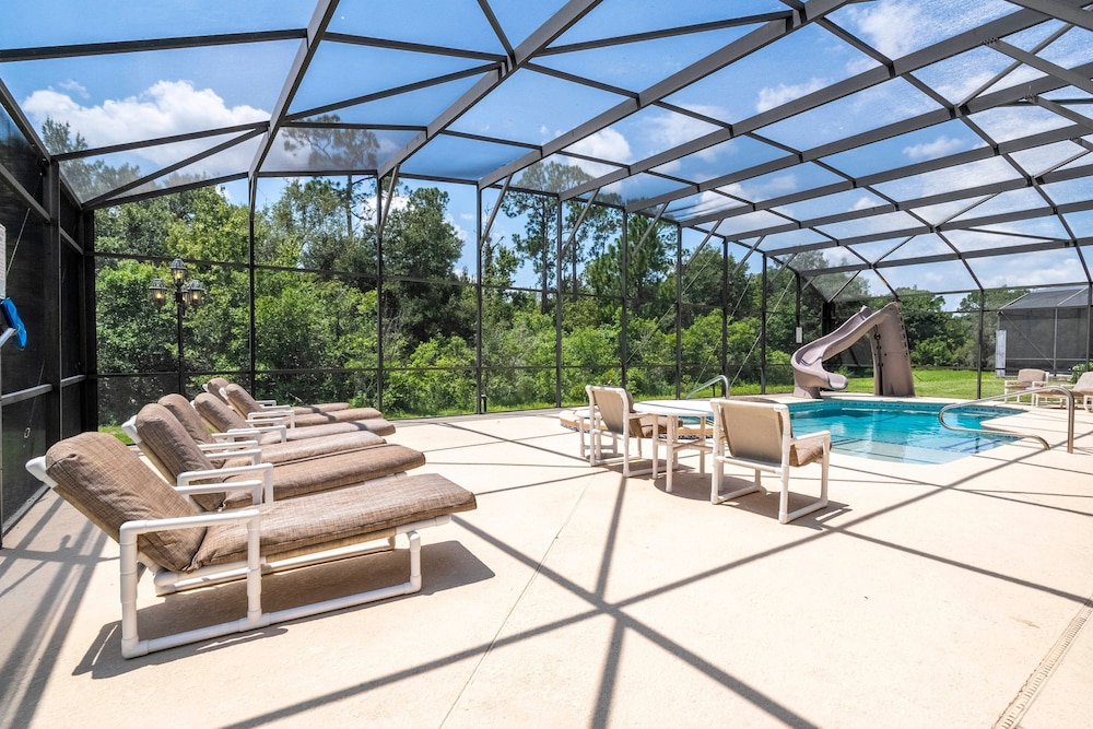 Enjoy Your own Water Slide and Free Pool Heat if you Stay in November