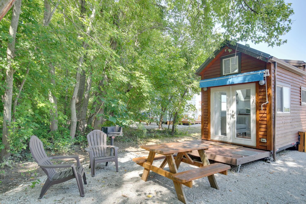 The Merlot Bungalow Defiance Tiny Home on Trail