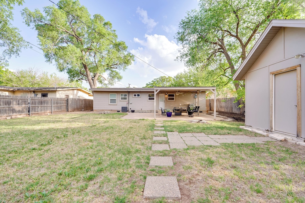 4 Mi to Dtwn: Family Home w/ Patio in Lubbock