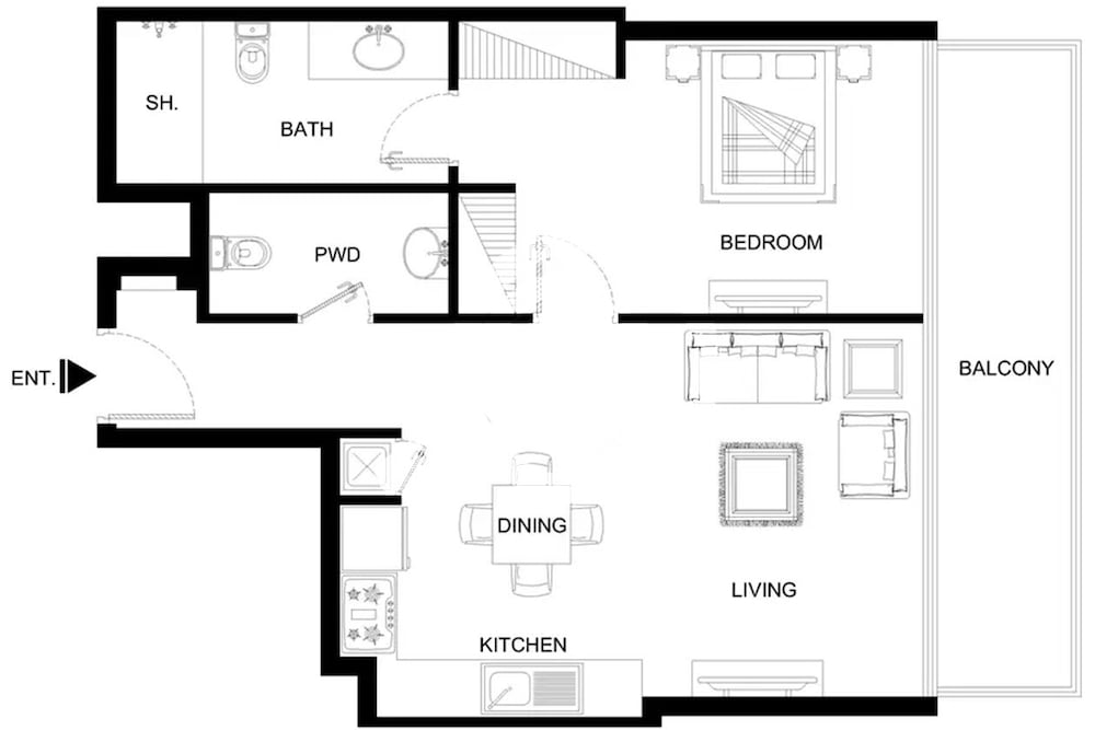 LUX The Marina Gate Sea View Suite 2