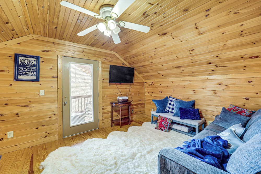 Deck & Views: Blue Ridge Mountain Cabin