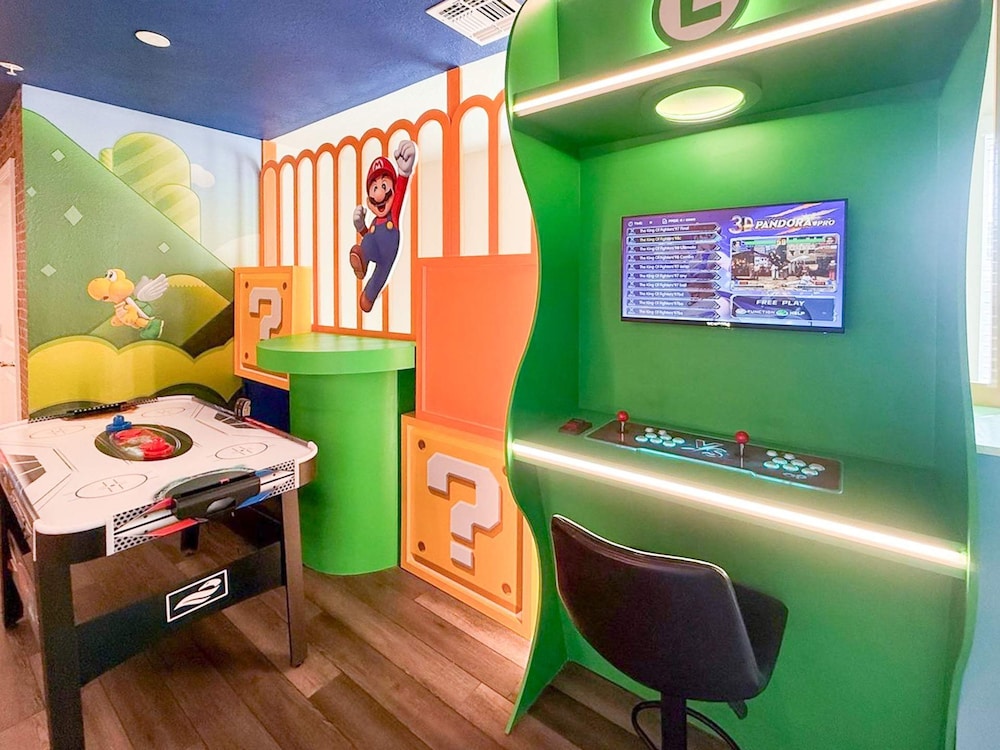Upstay Theme Rooms and Arcade Games Plus Private Pool