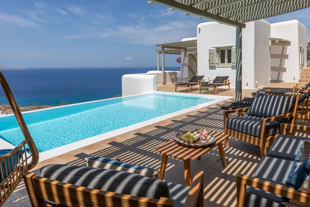 Modern Mykonos Villa Private Pool Stunning View
