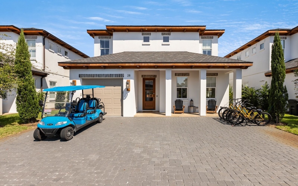 5BR Getaway w/ Private Pool, Golf Cart, 4 Bikes & 30A Convenience!
