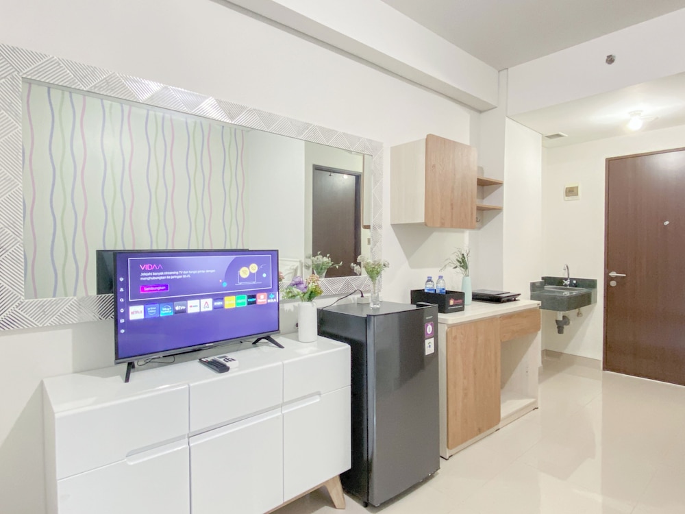 Modern Neutral Studio Room Transpark Cibubur Apartment