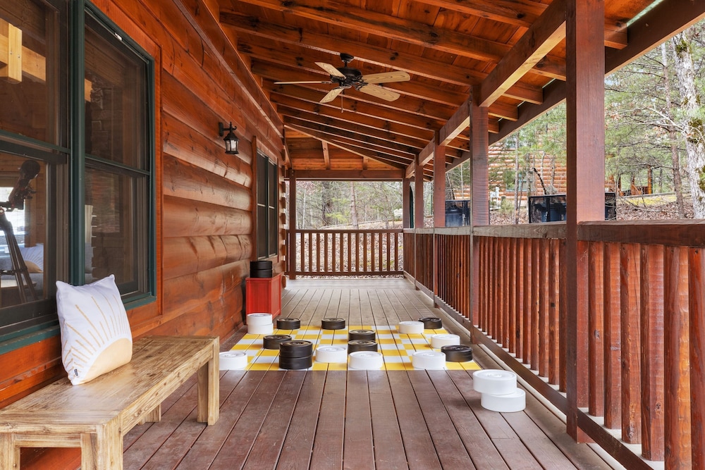 Yesteryear Hot Tub 360 Deck and Game Room Redesigned Cabin Easy Access