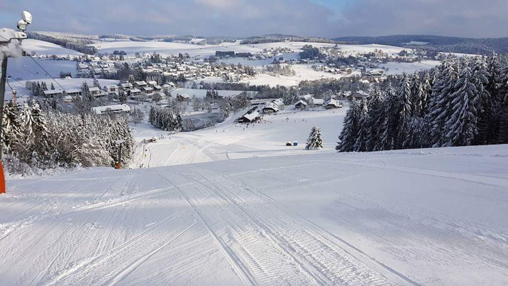 House Sunshine on the ski Slope