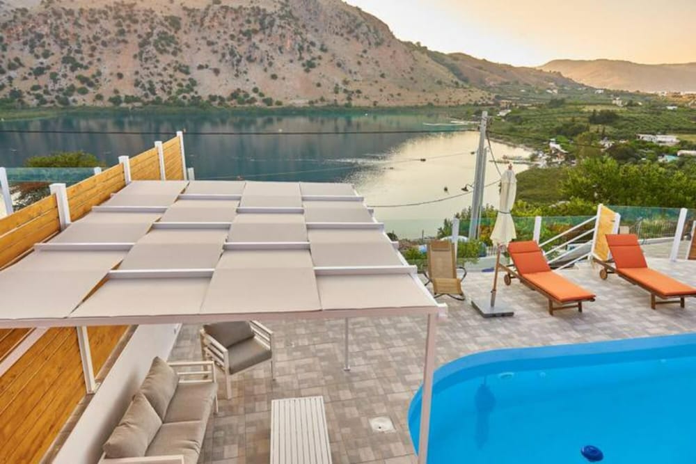 Stunning Lake Kournas Retreat 2 New Private Pool photo 2