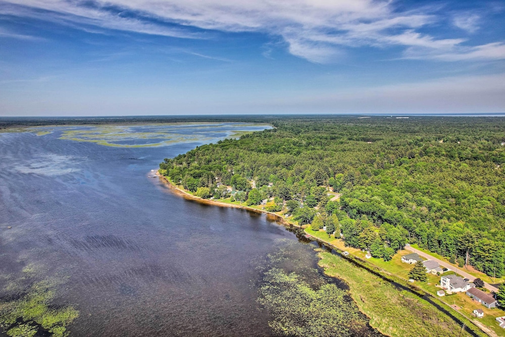 Waterfront Tawas Lake Retreat w/ Fire Pit!