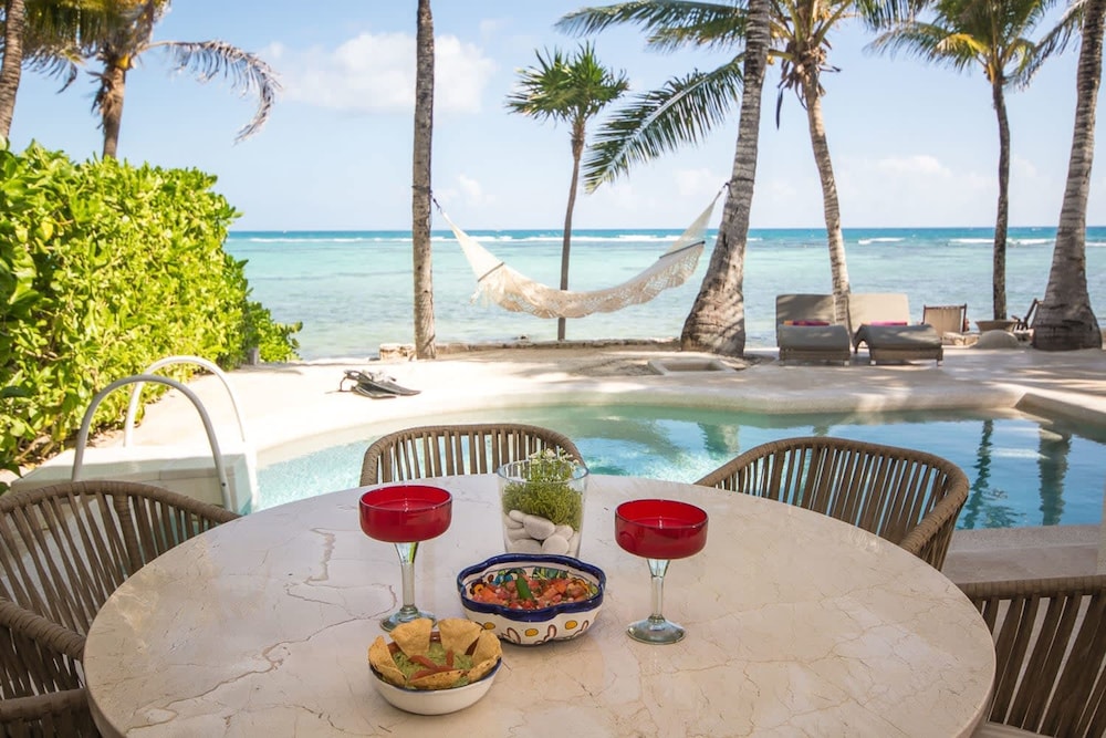 Beachfront W Private Staff in Gated Community
