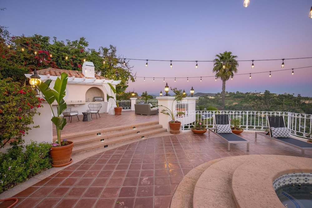Stradella Spanish - Contemporary Mediterranean Estate w/ Resort-style Yard