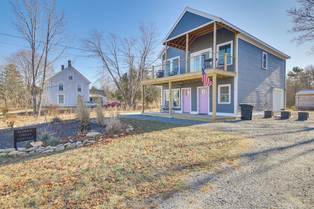 Deck w/ Water Views: Quiet East Boothbay Retreat!