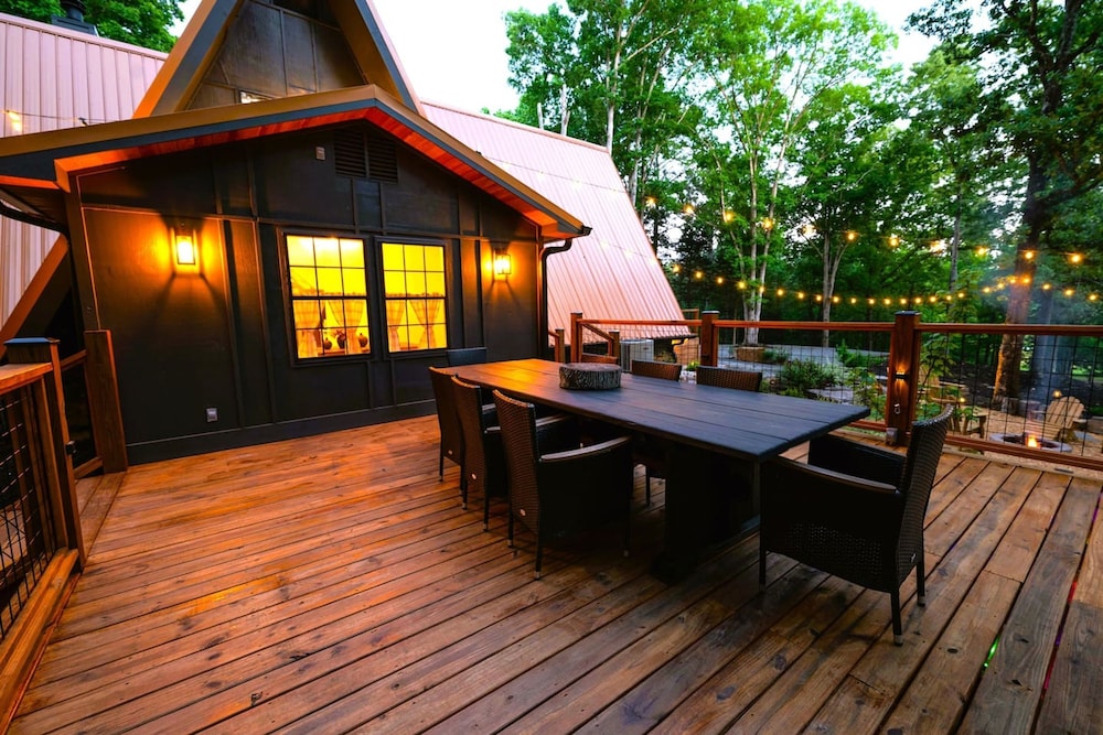A-frame Retreat on Private Pond
