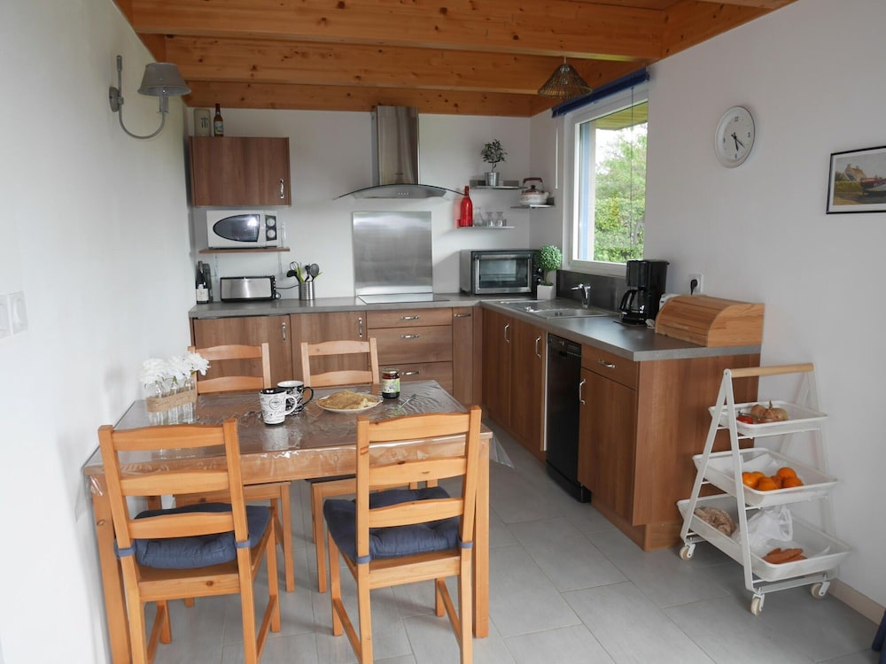 Wooden House in Brittany Near Sandy Beach