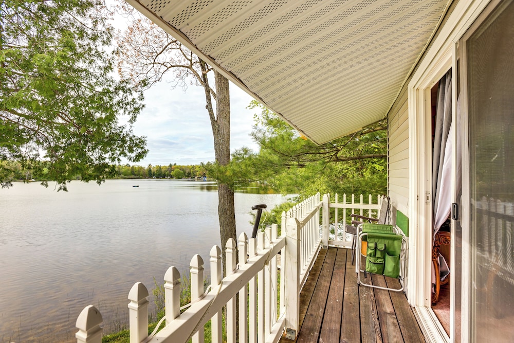 Lakefront Group Getaway w/ Dock in Baldwin!