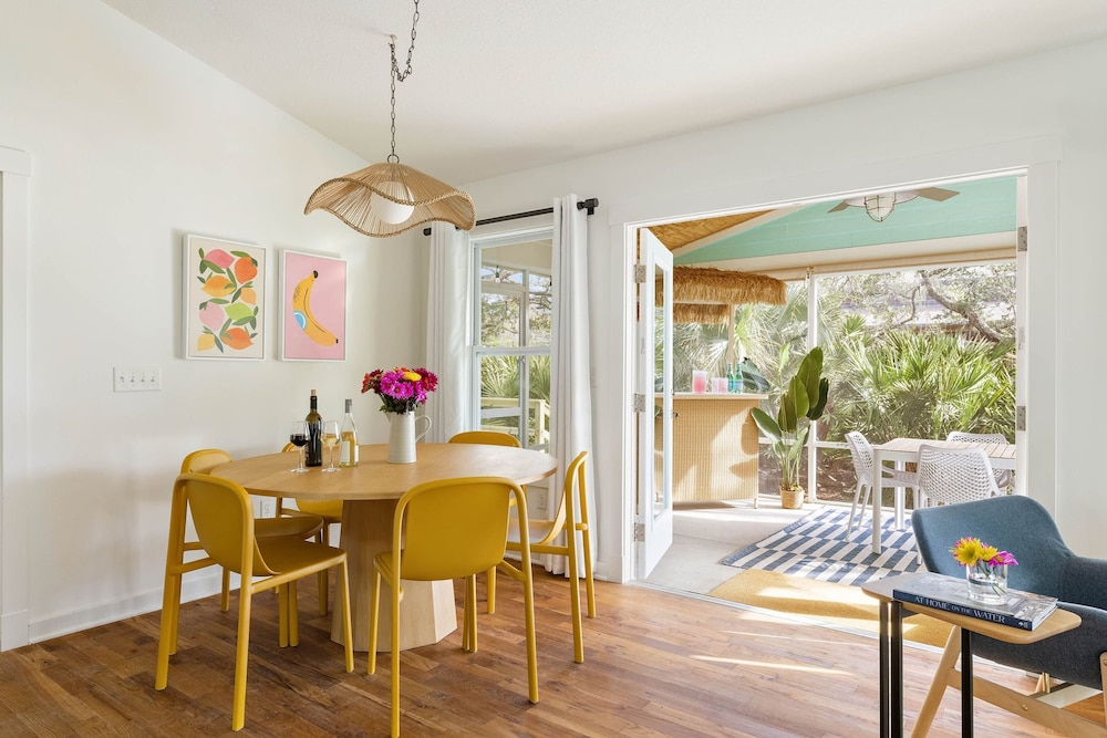 Haven Grove Beach Bungalow w Hot Tub Game Room Blocks From the Water