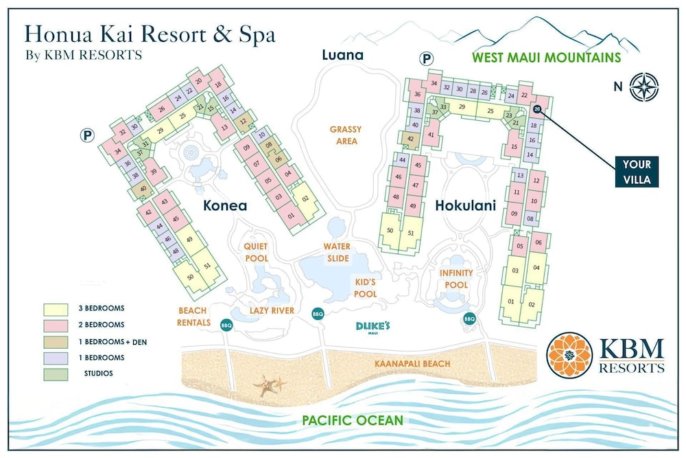 Honua Kai Hokulani 2 Free Rental Cars KBM Resorts Most Stunning Views 2 Units, 5 Bedrooms Ml-1895