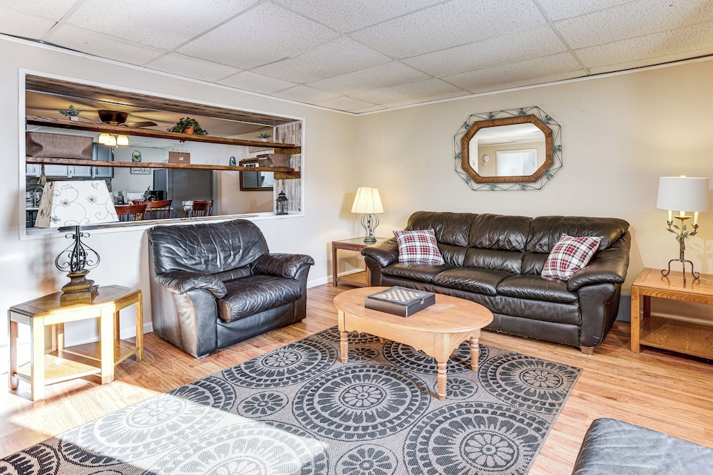1 Block to Crystal Lake: Downtown Beulah Apt!