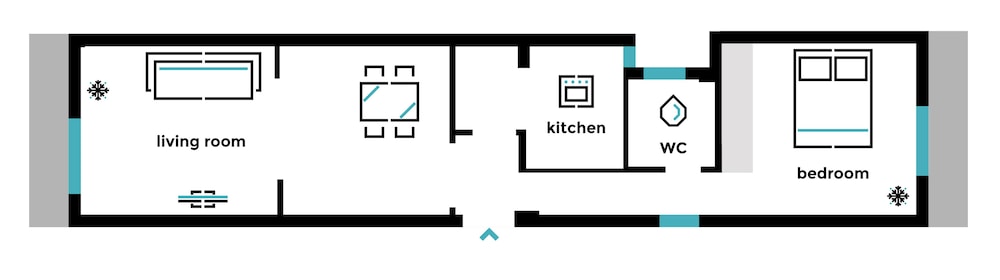 UPSTREET Urban Chic 1BD Apartment- Hilton area