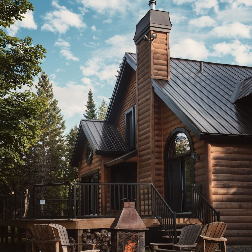 Chalet Bonheur -spa in Nominingue