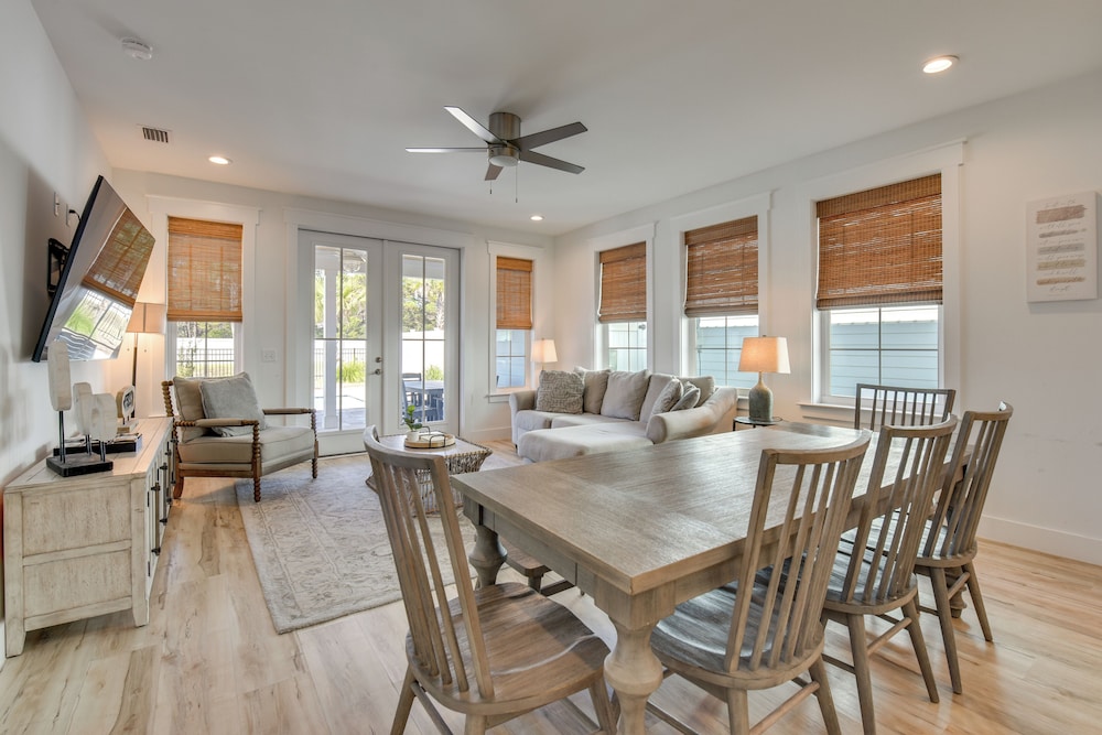 Walk to Pier: Modern PCB Getaway w/ Private Pool!