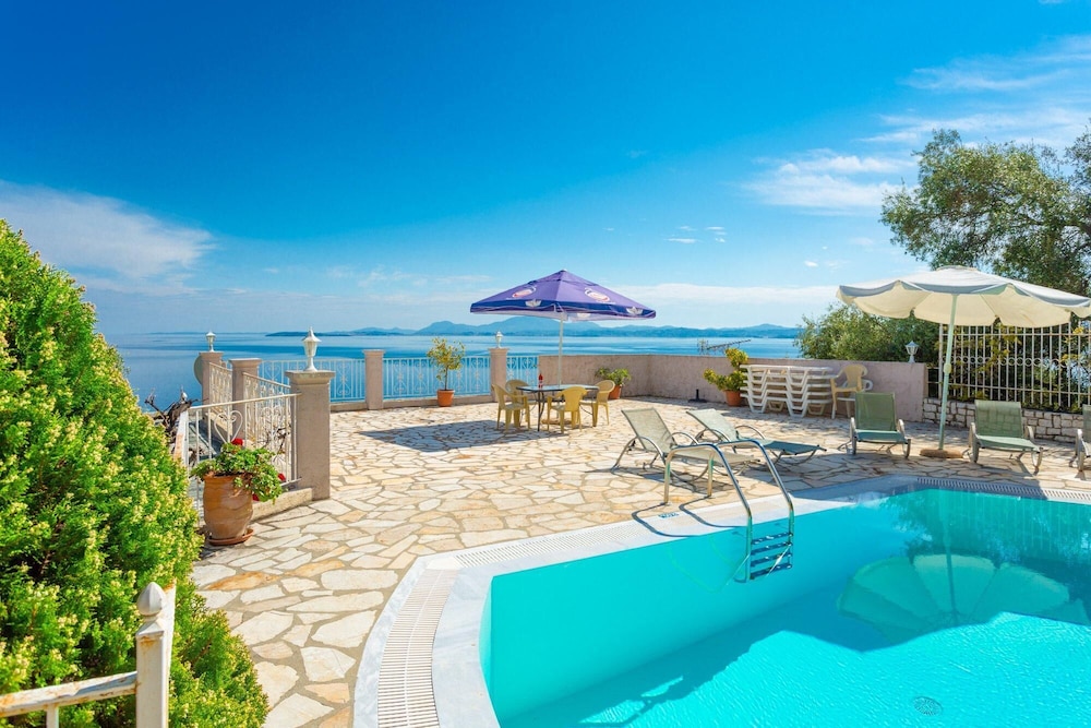 Michalis Large Private Pool Walk to Beach Sea Views A C Wifi Car Not Required Eco-friendly - 1828 view 4