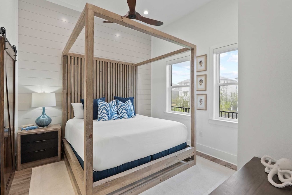 Luxe 30A Home w/ Pool, Outdoor Dining, Golf Cart, & Minutes to Beach