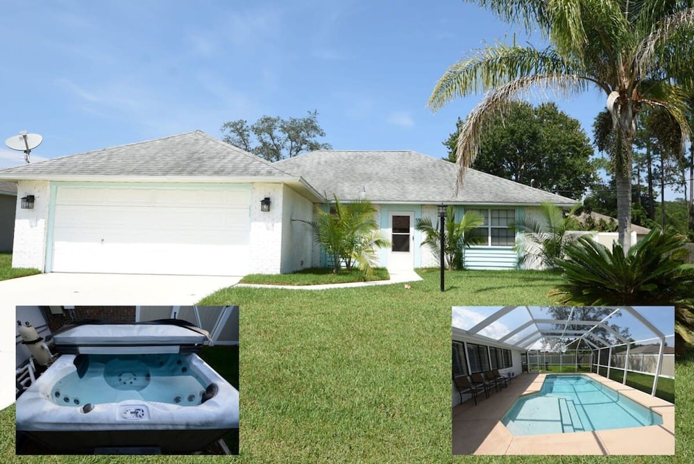 Hidden Oasis Spacious Home With Salt Water Heated Pool Hot Tub Fenced Yard Pets are Welcome