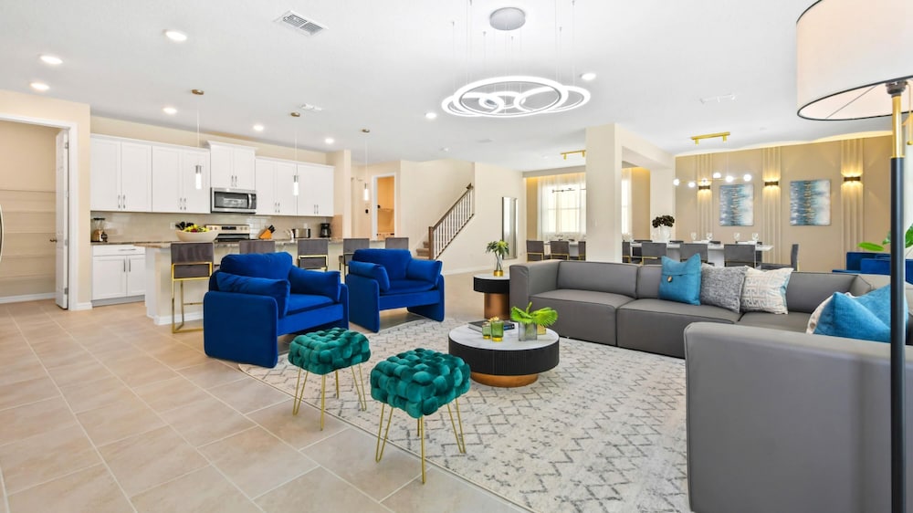 Striking 9BR Pond View Pool SPA Near Disney World view 4