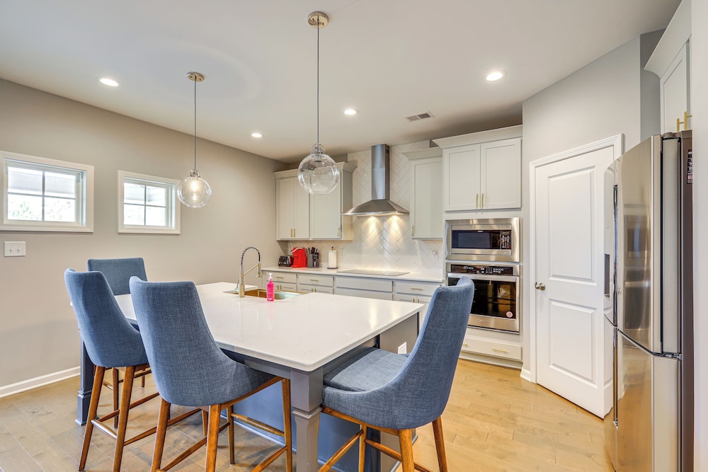 Patio w/ Fireplace: Spacious Sharpsburg Home!