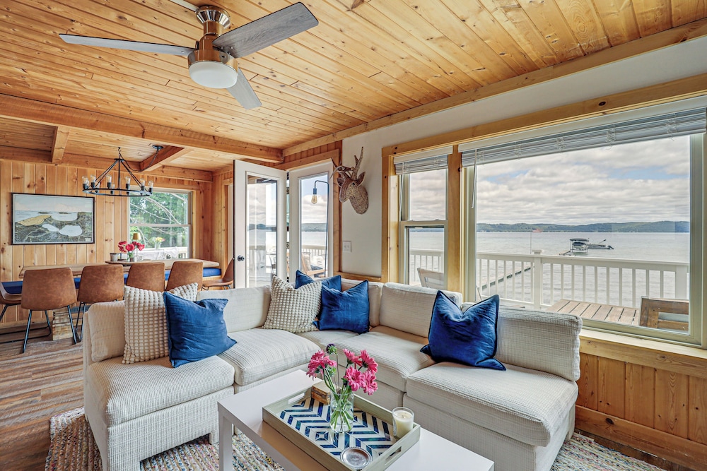 Updated Glen Arbor Cottage on Lake: Dock & Mooring view 4