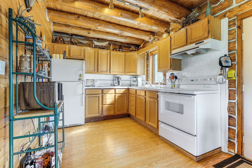 Log Cabin w/ Pond & Trail Access in Almond!