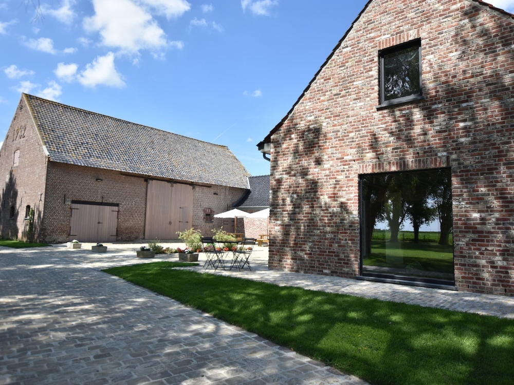 Spacious Holiday Home With Pond in Poperinge