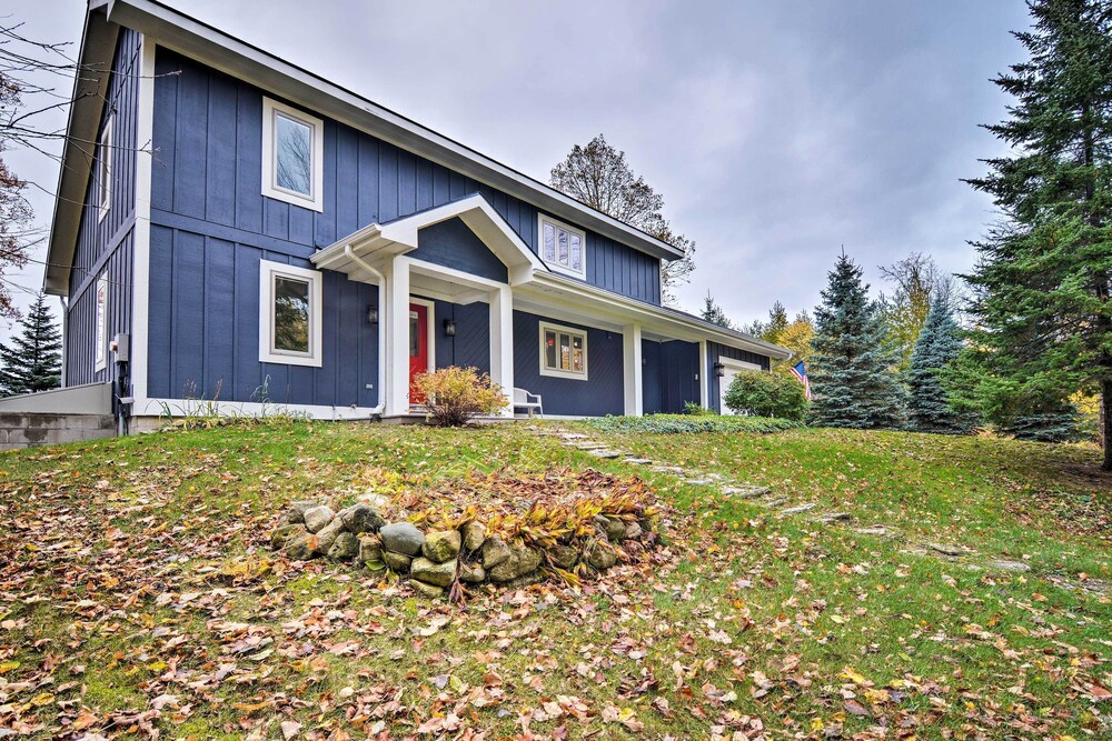 Fire Pit, Smart TV: Waterfront Charlevoix Home view 5