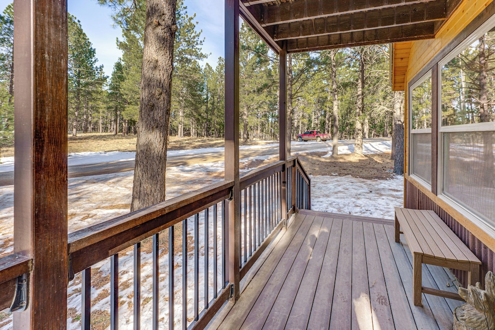 Hot Tub + Fireplace: Cozy Angel Fire A-frame Cabin