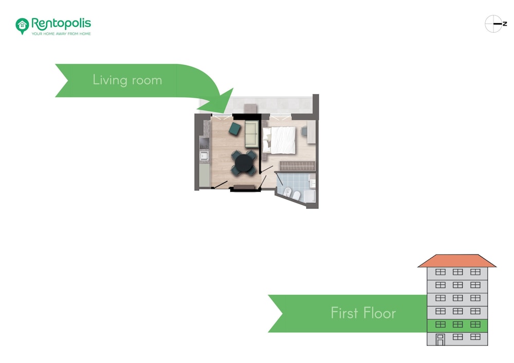 Varanini - Modern 1 bdr Apartment Loreto Area