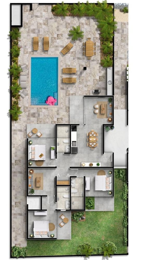 3BR 3BA Newly Built w Private Pool 5 min 2 Beach