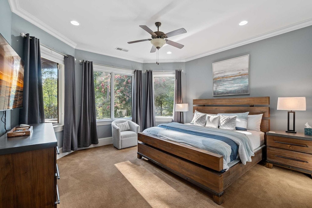 Livin' Large Lake Norman Estate w/ Pool, Dock, Game Room & Scenic Views